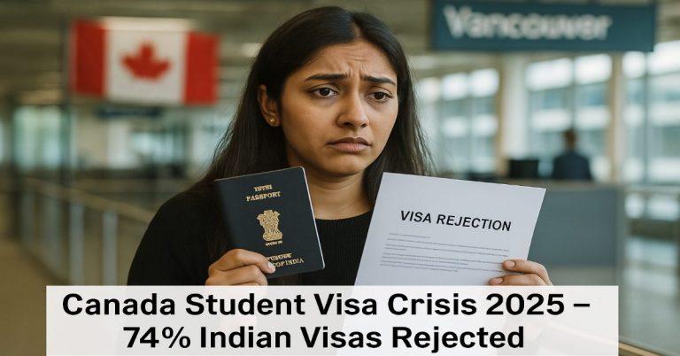 Canada Student Visa Crisis 2025: 74% Indian Visas Rejected
