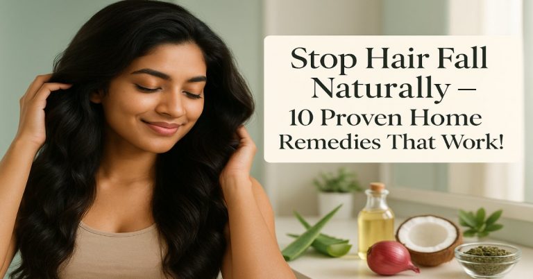 10 Best Natural Remedies to Stop Hair Fall Fast | Proven Home Treatments for Strong, Healthy Hair