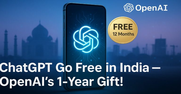 ChatGPT Go Free in India: OpenAI का 1 साल का बड़ा ऑफर!