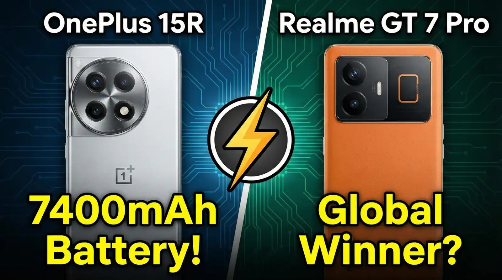 OnePlus 15R vs Realme GT 7 Pro