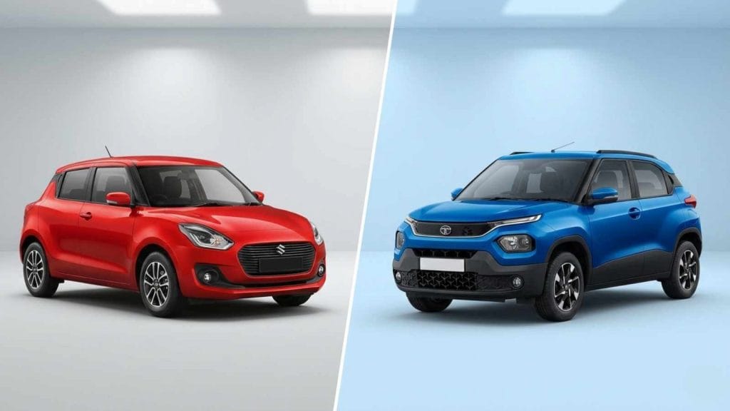 maruti swift vs tata punch best car under 10 lakh 2026