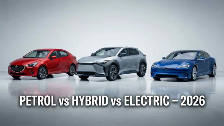 petrol car vs hybrid car vs electric car comparison india 2026