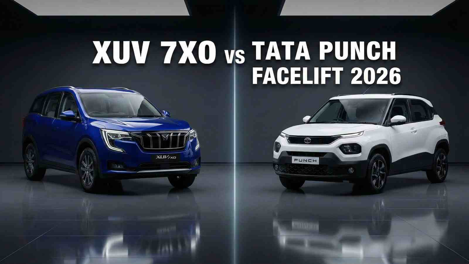 Mahindra XUV 7XO vs Tata Punch Facelift 2026