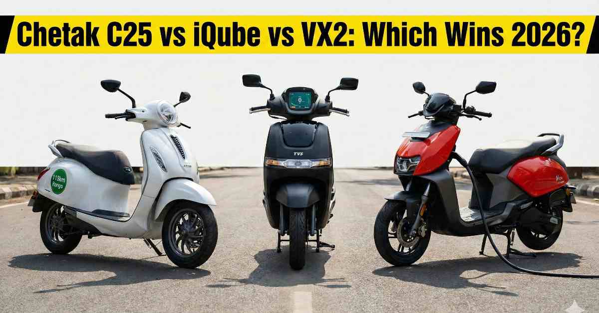 Chetak C25 vs iQube vs VX2