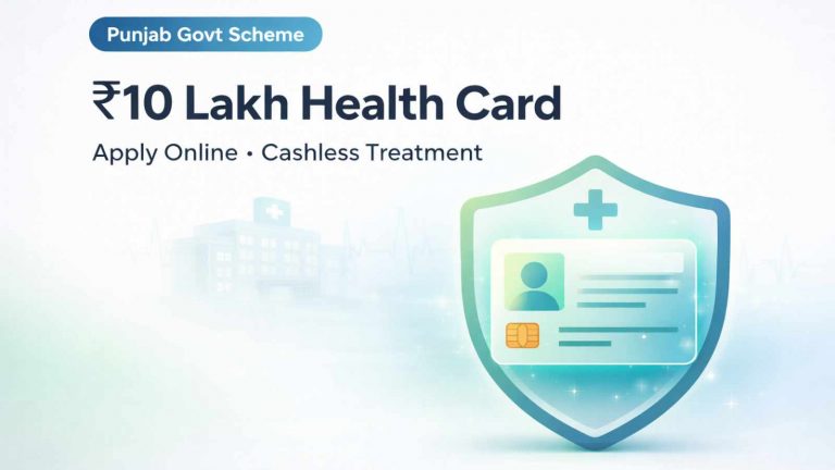 Punjab Govt ₹10 Lakh Health Card
