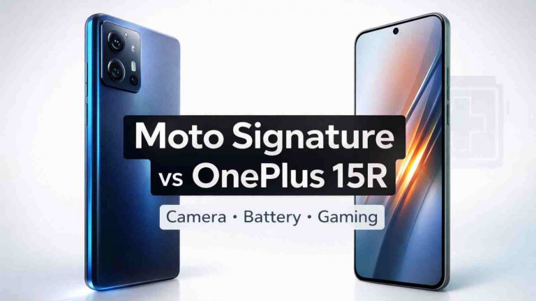 Moto Signature vs OnePlus 15R