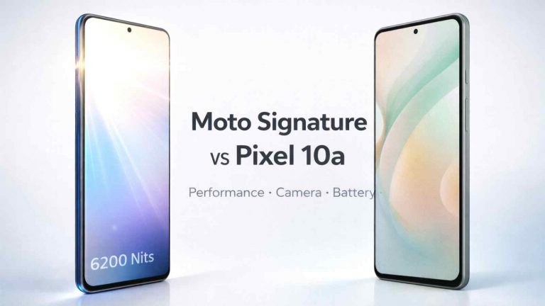Moto Signature vs Pixel 10a