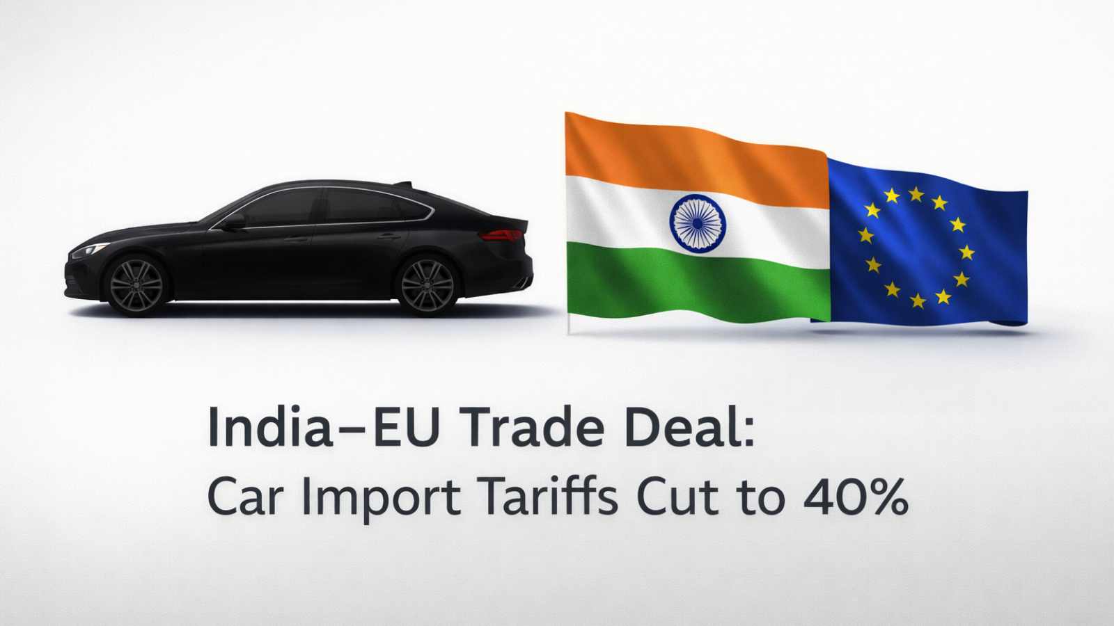 India Cuts Car Import Tariffs to 40% Under EU Trade Deal