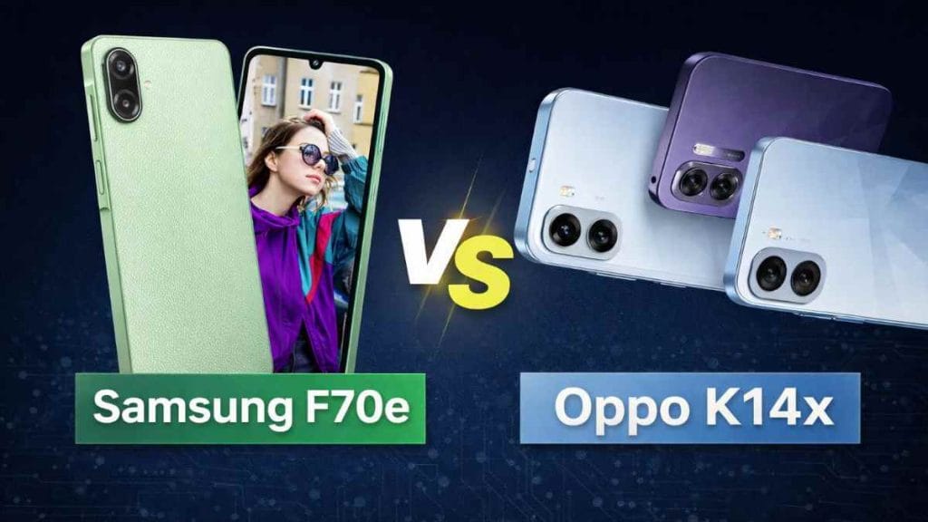 Samsung F70e vs Oppo K14x