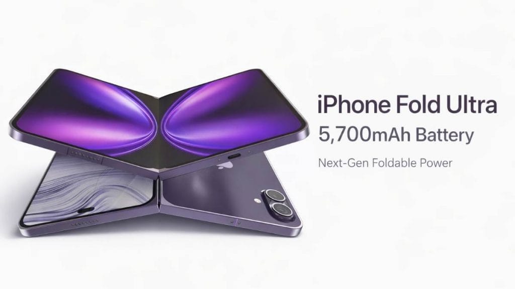 iPhone Fold Ultra 5,700mAh battery