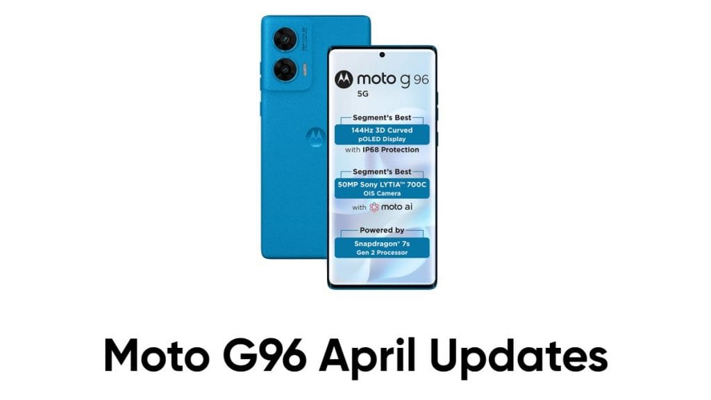 Moto G96 April 2026 Update