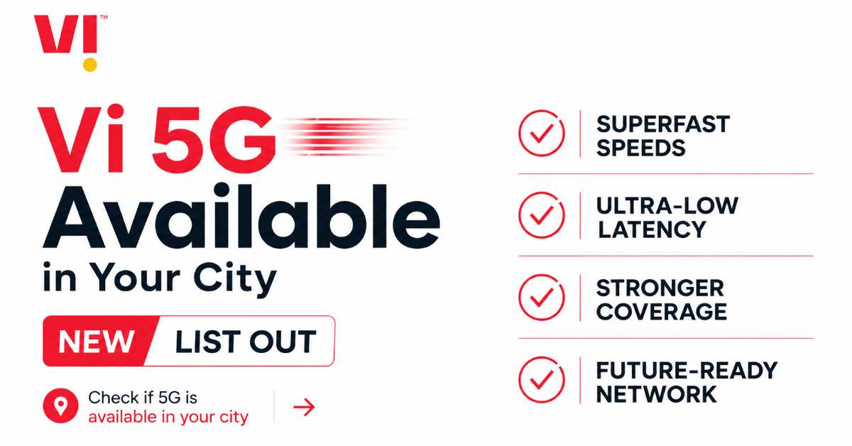 Vi 5G Available Cities List